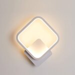 Applique murale interieur led carr� lampe murale 12w blanc chaud 3000k luminaire mural moderne pour couloir ...