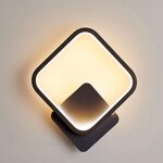 Applique murale interieur led carr� lampe murale 12w blanc chaud 3000k luminaire mural moderne pour escalier ...