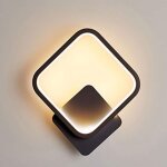 Applique murale interieur led carr lampe murale 12w blanc chaud 3000k luminaire mural moderne pour escalier ...