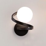 Applique murale interieur led, applique murale verre, lampe boule verre, lampe boule design spirale, ...
