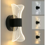 Comely - applique murale int�rieur noir led dimmable, 12w lampe murale moderne design cr�atif, �clairage ...
