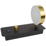 Applique murale interieur t�te de lit lampe led murale interrupteur rotative luminosit� reglable appliques ...