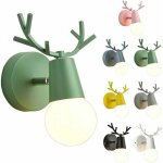 Applique murale int�rieure en fer en forme de bois de cerf, luminaire applique murale pour chambre d'enfant ...