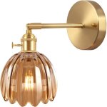 Applique murale int�rieure avec interrupteur abat - jour en verre lampe murale fleur luminaire lampe ...