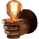 Appliques murales lampe murale e27 appliques murales vintage abat - jour en rsine luminaire mural pour ...