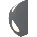 Applique murale lampe ext�rieure applique domestique entr�e, ip44 2 flammes, argent, led 4, 76w 420lm ...