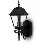 Lampe lanterne led v - tac petite douille e27 (max. 60 w), oriente vers le haut, noire, ip44