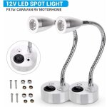 Applique murale led 12v spot led lampe de lecture interrupteur camper caravan rv rv lumi�res chaudes ...