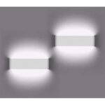 Applique murale led 12w moderne aluminium netboat - blanc froid - int�rieur �clairage mural