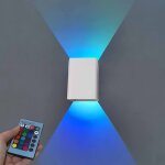 Applique murale led 5 w pour l'intérieur - lumière d'ambiance avec variateur rvb - lumière moderne vers ... Applique murale led 5 w pour l'intérieur - lumière d'ambiance avec variateur rvb - lumière moderne vers ...