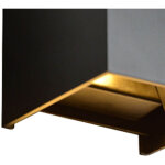 Applique murale led carr�e 6w � �clairage vers le haut et vers le bas, style moderne, pour salon ou chambre ...