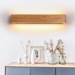 Applique murale, led cr�ative applique murale simple en bois massif, interieur lampe led pour chambre ...