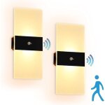 Applique murale led avec détecteur de mouvement intérieur, lampe murale à piles veilleuse usb rechargeable ... Applique murale led avec détecteur de mouvement intérieur, lampe murale à piles veilleuse usb rechargeable ...