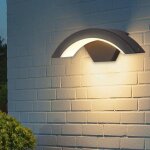 Goeco - applique murale led ext�rieur int�rieur 24w ip54 lumi�re chaude 3000k m�tal