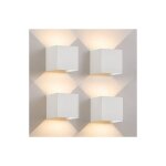 Gbly ? applique murale led �tanche ip65 5w ? hublot d'ext�rieur up down ? angle de rayonnement r�glable ...