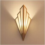 Applique murale en led en forme d'�ventail ?abat - jour en fer forg� d'�poque, applique murale art deco ...