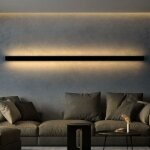 Applique murale led intérieur - moderne 80cm 27w couloir haut et bas blanc chaud couloir lumière salon ... Applique murale led intérieur - moderne 80cm 27w couloir haut et bas blanc chaud couloir lumière salon ...