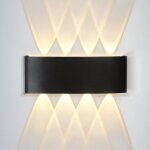 Applique murale led - ip65 lampe extrieure clairage mural noir extrieur 7w 3000k applique murale extrieure ...