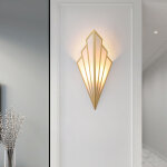 Applique murale led appliques murales en m�tal en forme d'�ventail lin abat - jour chambre d'h�tel europ�enne ...