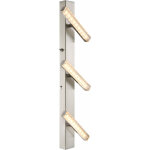 Applique murale led applique orientable 3 flammes plafonnier salle � manger argent, spots mobiles, 3x ...