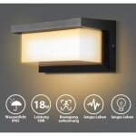 Applique murale led plafonnier 18w capteur d'escalier extrieur ip65 blanc chaud - einfeben