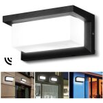 Applique murale led plafonnier 18w capteur d'escalier extrieur ip65 blanc froid - einfeben