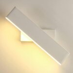 Applique murale led rotative � 360� applique murale interieur 6w blanc chaud base noire 220v lampe de ...