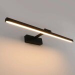 Applique murale led pour salle de bain - 50 cm - 12w - �tanche ip44 - rotation � 180� - �clairage moderne ...