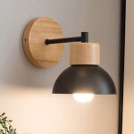 Applique murale métal style en fer forgé bois vintage abat jours rond ceinture creative nordique eclairage ... Applique murale métal style en fer forgé bois vintage abat jours rond ceinture creative nordique eclairage ...