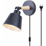 Applique murale rétro industriel e27 lampe murale avec interrupteur marche et prise Éclairage murale ... Applique murale rétro industriel e27 lampe murale avec interrupteur marche et prise Éclairage murale ...