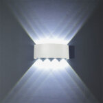 Applique murale moderne 8w blanc lampe murale led d'int�rieur en aluminium, pour salon, chambre � coucher, ...