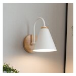 Stoex ? applique murale en bois et m�tal 23 cm ? style nordique r�tro ? culot e27 ? anti - corrosion ...