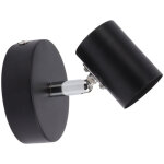 Applique murale moderne e26 / e27 en fer, r�glable, pour chambre ou salon, 85 - 265 v, noir mat