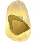 Applique murale moderne en pierre avec design artistique, applique murale led en m�tal acrylique � lumi�re ...