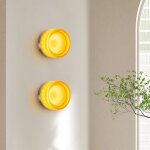 Applique murale moderne plafonnier rond lampe murale d�corative en forme de fossette orange �13, 5cm ...