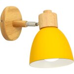 Applique murale nordique en bois, applique murale moderne lampe murale r�tro vintage pour int�rieur chambre ...