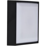 Applique murale oliver square mati�re plastique noir, h. 17. 5 - ip54 - led module / nordlux ext�rieur ...