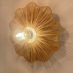 Applique murale ondulante en papier d40cm