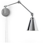 Applique murale orientable vintage avec prise  tika  - chrom�