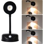 Appliques murales � piles avec d�tecteur de mouvement, 3 couleurs et intensit� variable, �clairage d'ambiance ...