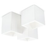 Applique murale en pl�tre pintable avec 3 plafonniers carr�s gu10 attack