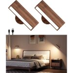 Applique murale rechargeable, rotative � 360 degr�s, � intensit� variable, aliment�e par batterie, applique ...
