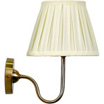 Applique murale relaxdays, abat - jour en tissu, style antique, douille e27, hd : 32, 5 x 27 cm, ivoire ...