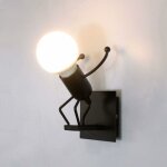 Applique murale robot, cr�ative little iron man wall light, r�tro cartoon appliques, pour bar chambre ...