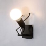 Applique murale robot, cr�ative little iron man wall light, r�tro cartoon appliques, pour bar chambre ...