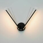 Zvd - applique murale salle de bain avec interrupteur - double lumière led 12w pour miroir (noir 3000k) ... Zvd - applique murale salle de bain avec interrupteur - double lumière led 12w pour miroir (noir 3000k) ...
