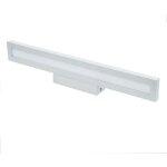 Applique murale salle de bain moderne led 12w ip44 - blanc neutre silumen