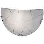 Applique murale sandrina glass graniglia blanc 1xe27 trio lighting
