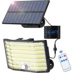 Applique murale solaire d'ext�rieur, 226 led, �clairage de s�curit� solaire, d�tecteur de mouvement, ...