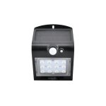 Applique murale solaire led 1. 5w ip65 220lm avec d�tecteur de mouvement silumen